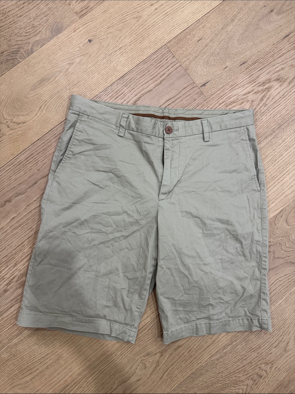 Men's Casual Cotton Blend Shorts - khaki
